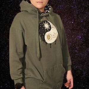 No Boundaries Faux Fur Shearling Trim Hoodie (330017)